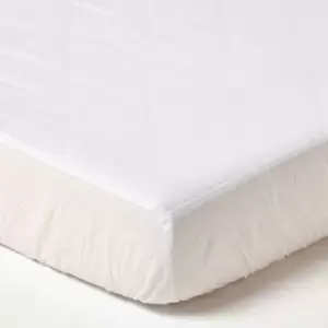 Image of Quilted Mattress Protector, Small Double - Homescapes