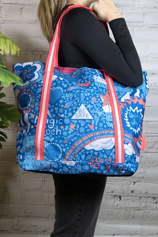 Image of Arthouse Unlimited Large Tote Bag - Good Advice, Multi 5.02021E+12