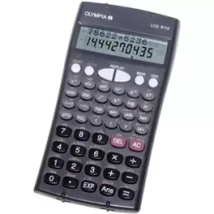 Image of Olympia LCD 8110 CAS calculator Black Display (digits): 10 battery-powered (W x H x D) 84 x 16 x 153 mm