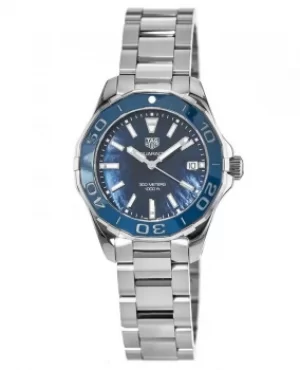 Image of Tag Heuer Aquaracer Lady 300M 35MM Blue Mother of Pearl Dial Ladies Watch WAY131S.BA0748