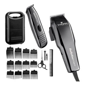 Image of Babyliss 7446AGU Carbon Titanium Hair Clippers and Grooming Kit