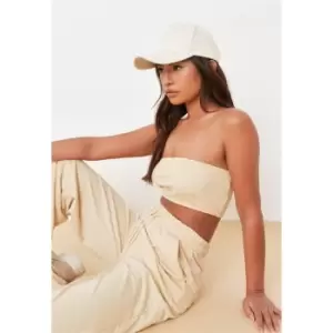 Image of Missguided Basic Rib Bandeau - Neutral