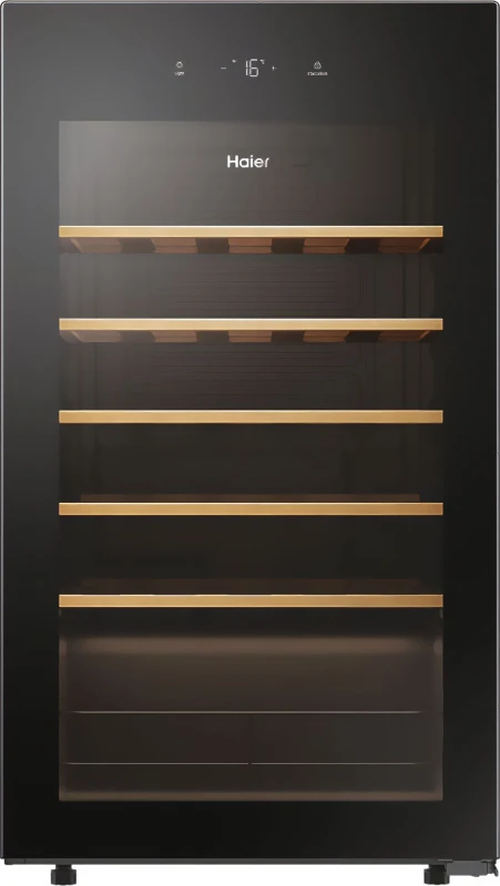 Image of Haier Wine Bank 50 Series 3 HWS34GGH1K Wine Cooler - Black - G Rated