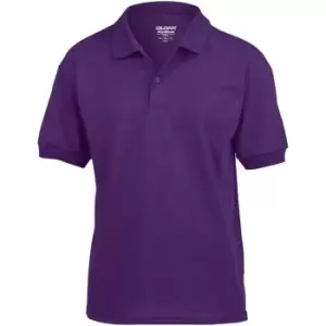 Image of Gildan DryBlend Childrens Unisex Jersey Polo Shirt (M) (Purple)