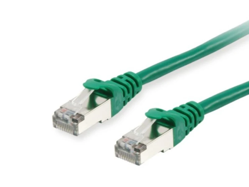Image of Equip Cat.6A S/FTP Patch Cable. Green. 0.15m