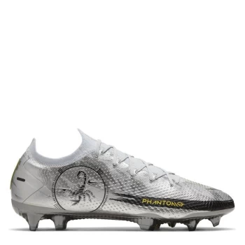 Image of Nike Phantom GT Elite Firm Ground Football Boots Juniors - Pure Platinum
