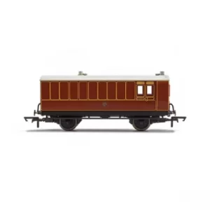 Image of Hornby LB&amp;SCR 4 Wheel Coach Brake Baggage Model