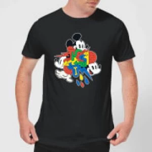 Image of Disney Mickey Mouse Vintage Arrows Mens T-Shirt - Black - S