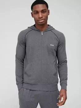 Image of Boss Bodywear Mix & Match Lounge Zip Through Hoodie - Dark Grey