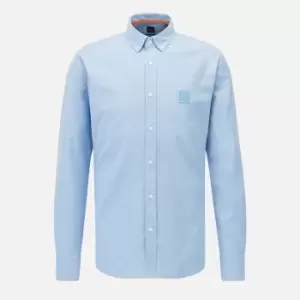 Image of BOSS Casual Mens Mabsoot 2 Slim Fit Shirt - Open Blue - L