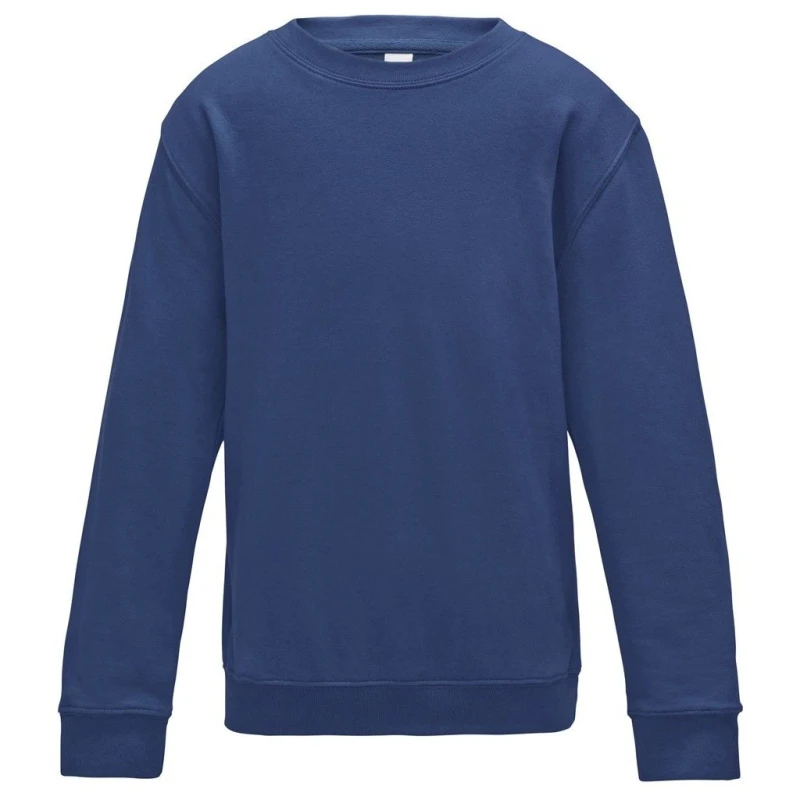 Image of AWDis Just Hoods Sweatshirt in Blue Size: 12-13 Years Blue Unisex 12-13 Years
