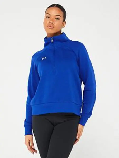 Image of Under Armour Womens Training Rival Fleece 1/2 Zip - Blue