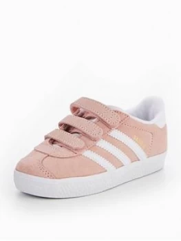 Image of adidas Originals Gazelle Infant Trainer, Pink, Size 8