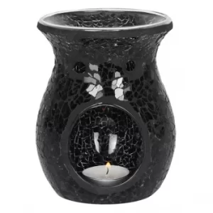 Image of Large Black Crackle Oil Burner
