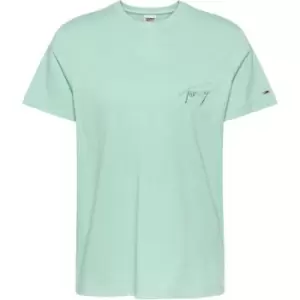 Image of Tommy Jeans Tommy Signature T Shirt - Green