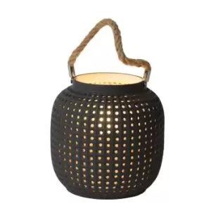 Image of Lucide Safiya Cottage Table Lamp 16.5cm 1xE14 Grey