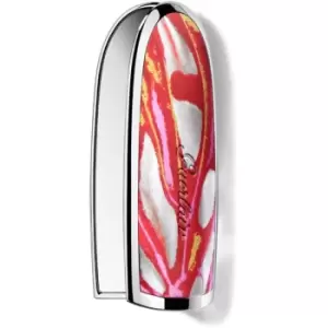 Image of GUERLAIN Rouge G de Guerlain Luxurious Velvet Metal Double Mirror Case Lipstick Case with Mirror Shade Scarlet Red