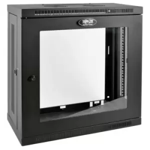 Image of Tripp Lite SRW12U13G SmartRack 12U Very Low-Profile Patch-Depth Wall-Mount Small Rack Enclosure Clear Acrylic Window