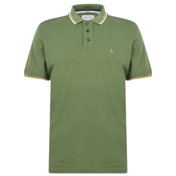 Image of Jack Wills Tipped Polo - Moss