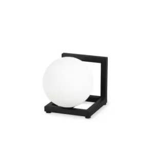 Image of ANGOLO Globe Table Lamp Black, In-Built Switch