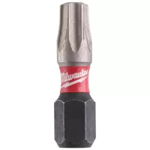 Image of Milwaukee Shockwave Impact Duty Torx Screwdriver Bits TX30 50mm Pack of 10