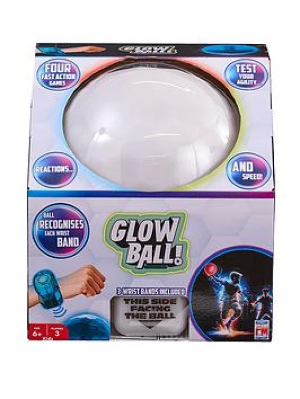 Image of Glow Ball - Colour changing soft ball with 3 interactive wristbands 4 fast-action games in 1 Impeccable for Indoor and Outdoor competitive play