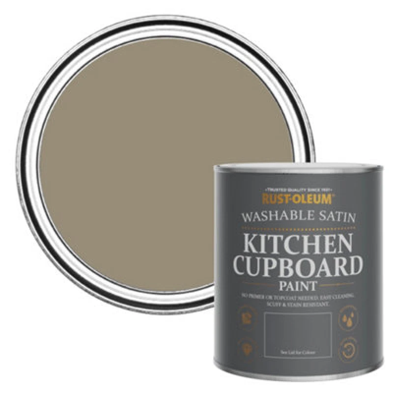 Image of Rust-Oleum Cafe Luxe Satin Kitchen Cupboard Paint 750Ml