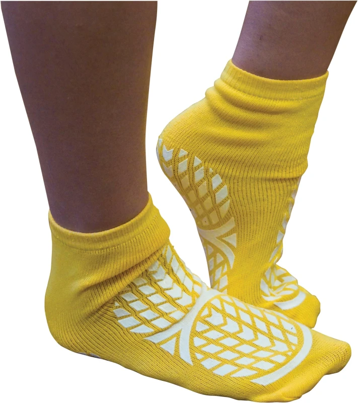 Image of Aidapt Patient Slipper Socks Yellow M Yellow
