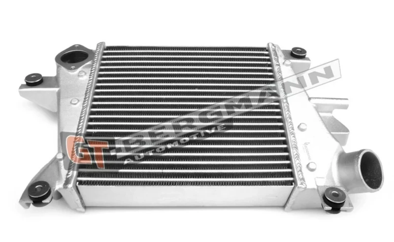 Image of NISSENS 96407 Intercooler without quick coupling, Right connector, angled Intercooler,charger (468)