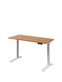 Image of Koble Apollo 2.0 Desk With Wireless Charging And Electric Height Adjustment - Oak/White