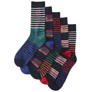 Image of Crew Clothing Mens 5 Pk Bamboo Sock Boxed One Size