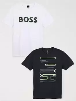 Image of Boss 2 Pack T-Shirt - White/Black