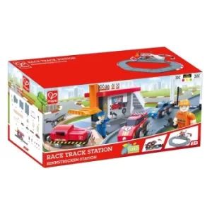 Image of Hape Race Track Station Playset