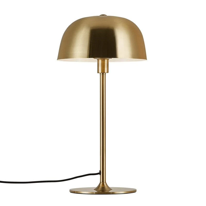 Image of Nordlux Cera Indoor Table Lamp Brass Metal E14 White Inner - Mains Powered, IP20 in Gold Gold Unisex