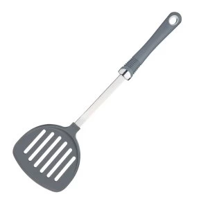 Image of KitchenCraft Professional Nylon Round Slotted Food Turner with Soft Grip Handle 36 cm
