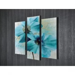 Image of UC72 Multicolor Decorative Canvas Painting (3 Pieces)