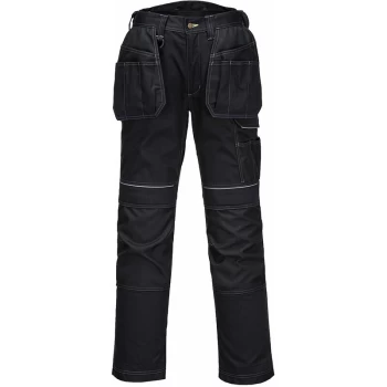 Image of Portwest - T602 - Black 44 Regular PW3 Holster Work Trousers Combat Cargo Pants