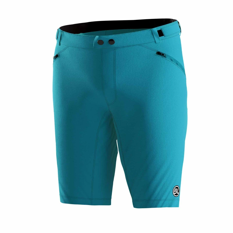 Image of Bicycle Line Womens IMOLA S2 Baggy Knee Length Zip Pockets MTB Shorts Turquoise female 8 (XS)