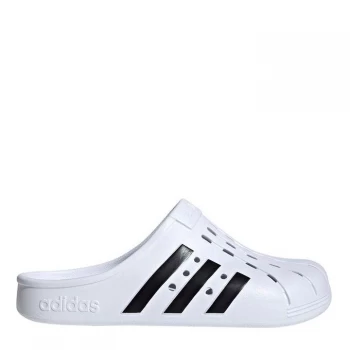 Image of adidas Adilette Clogs Mens - White/Black