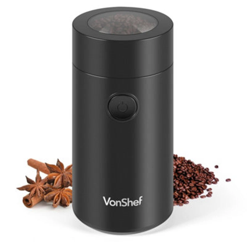 Image of VonShef Electric Coffee & Spice Grinder Black male