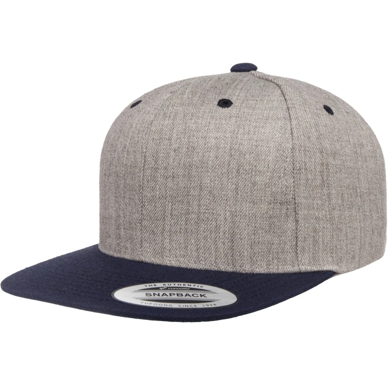 Image of Flexfit Flexfit Men Two Tone Classic Snapback Cap in Mid Grey Mid Grey One Size Male 5059269854805