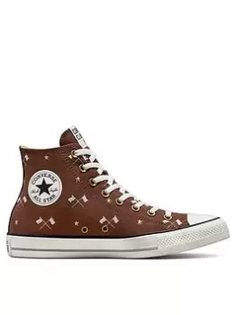 Image of Converse Chuck Taylor All Star Clubhouse Canvas Hi, Red, Size 6, Men