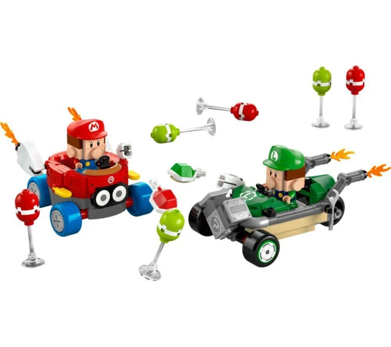 Image of Lego Super Mario Mario Kart - Baby Mario Vs. Baby Luigi One Colour WBG0Z Unisex