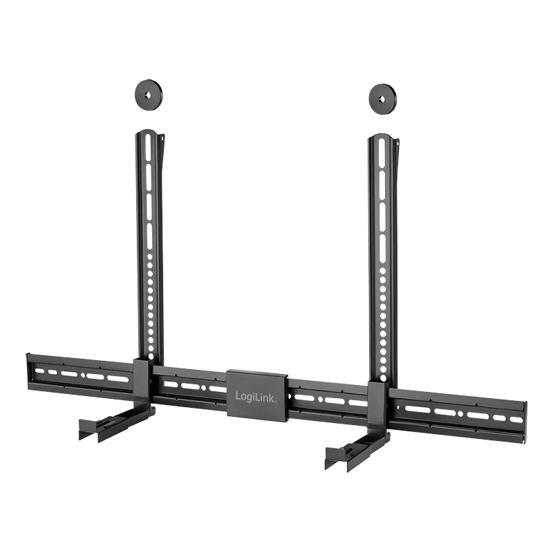 Image of LogiLink Soundbar mount. universally compatible. 86-155mm width. black