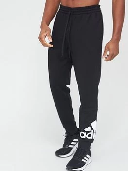 Image of adidas BOS Fleece Pants - Black/White, Size S, Men