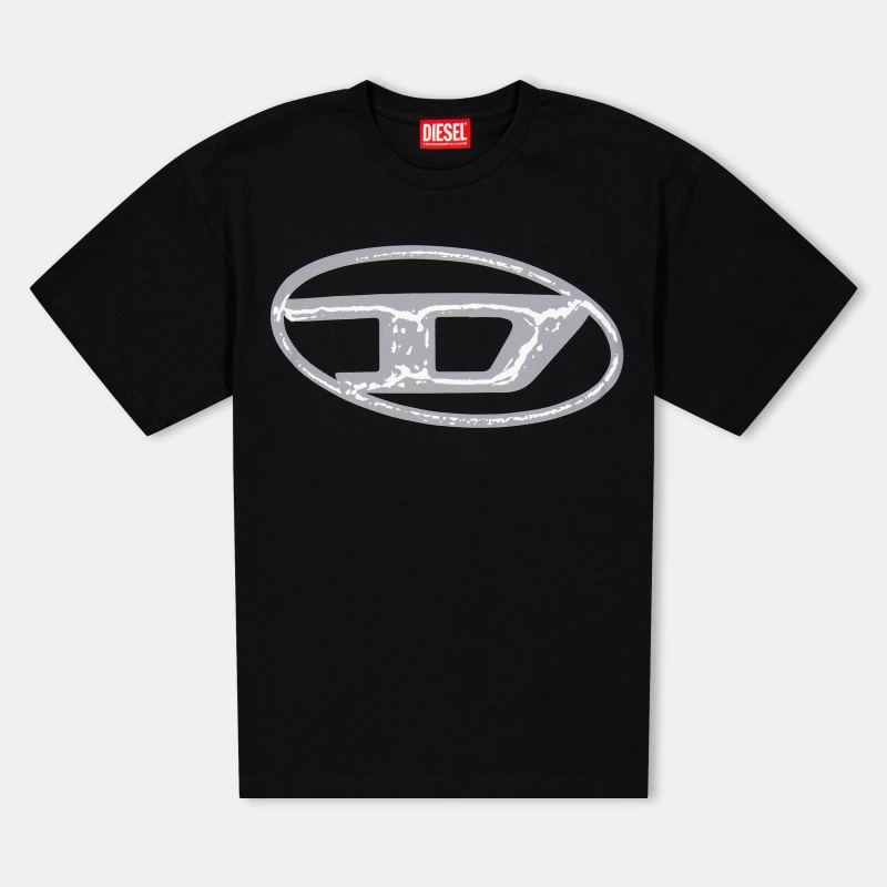 Image of Diesel Unisex Kids Regular Fit T-Shirts Black K900 unisex 16Y