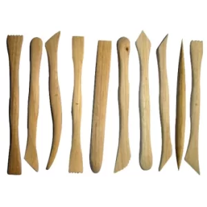 Image of Major Brushes Boxwood Clay Tools 16cm 10 Pack