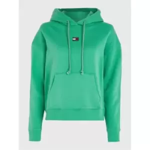 Image of Tommy Jeans Centre Badge Hoodie - Green