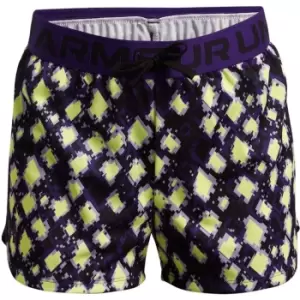 Image of Under Armour Play Up Printed Shorts - Purple