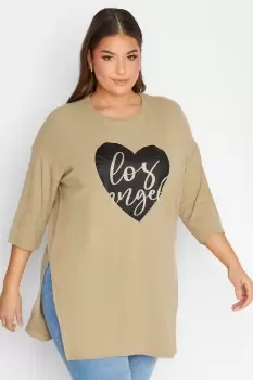 Image of 'Los Angeles' Split Hem Top